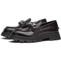 Alexander McQueen Black Patent Tread Slick Low Sneakers - 727821WHSWG-1081