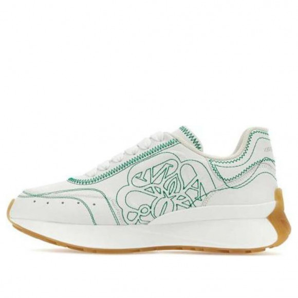 (WMNS) Alexander McQueen Sprint Runner 'White Green' - 742737WIDN19999