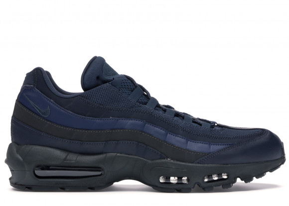 navy blue and white air max 95