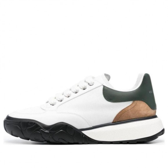 Alexander McQueen Calzature Court Sneaker 'White Black Brown' - 750365W4WL28850