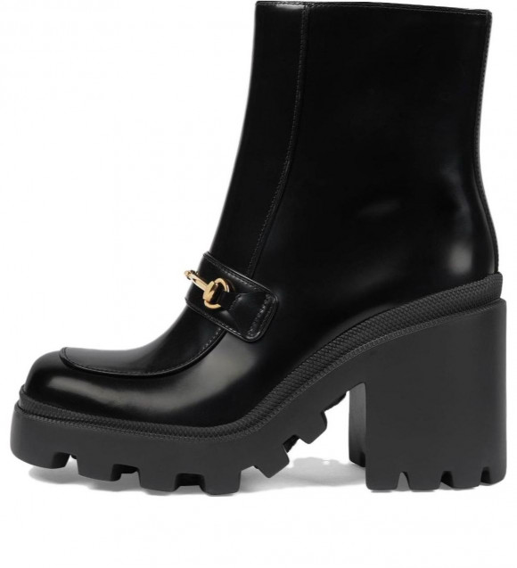 (WMNS) Gucci Boot With Horsebit 'Black' - 750589-AACAT-1000