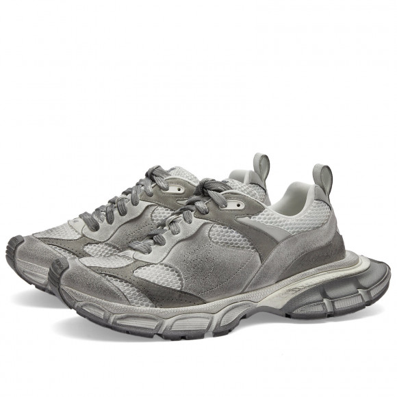 Balenciaga Men's 3XL Suede Oversized Sneaker Light Grey Mix - 759693-W3XLH-1212