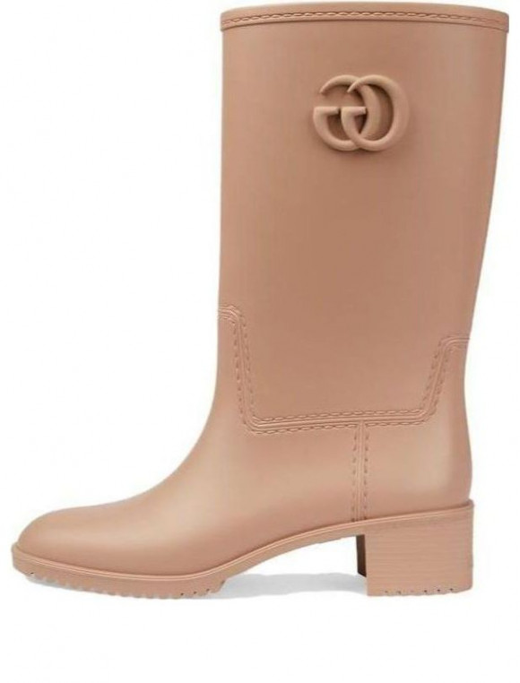 (WMNS) Gucci Double G Rain Boot 'Light Brown Rubber' - 762700-J8710-2526