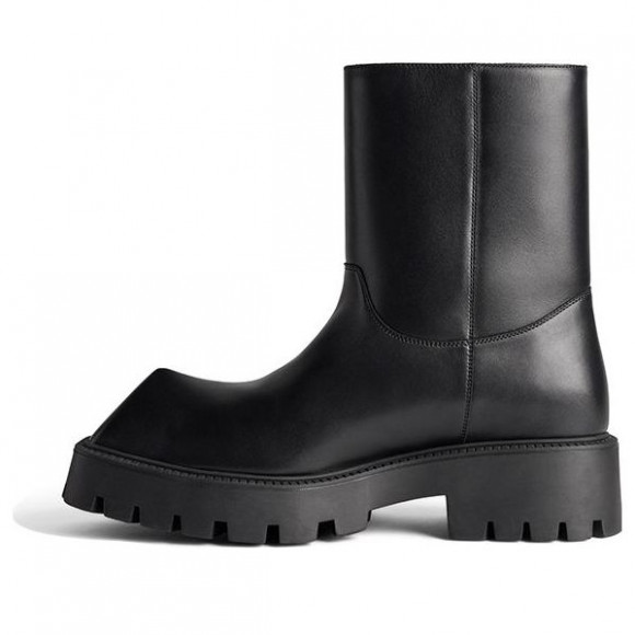 (WMNS) Balenciaga Rhino Booties 'Black Smooth Calfskin' - 763684WBB501000