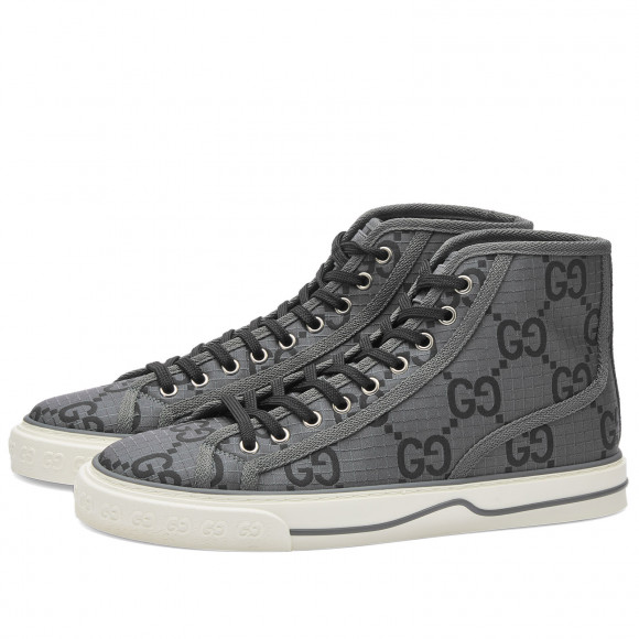 Gucci Men's Tennis Hi Sneaker Black/Grey - 771463-FACTD-1144