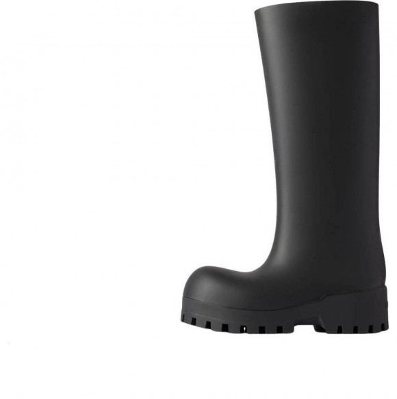 (WMNS) Balenciaga Bulldozer Rainboots 'Black Rubber' - 775969W1SA11000