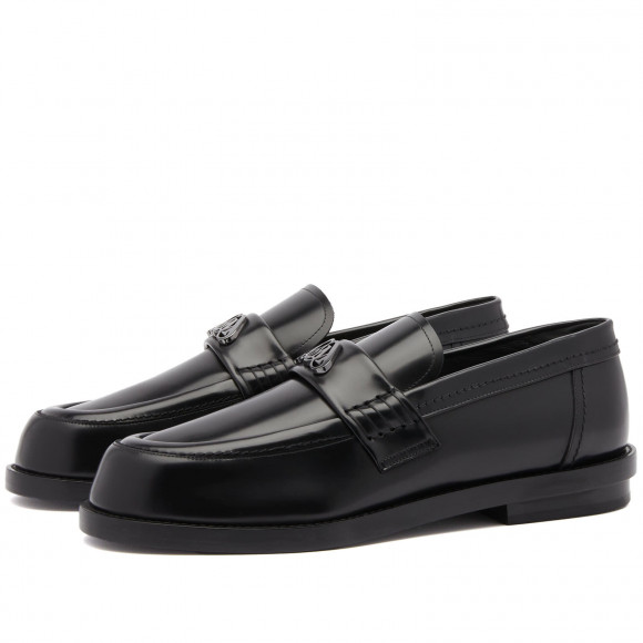 Alexander McQueen Men's Loafer Black/Gunmetal - 777805WIES2-1069