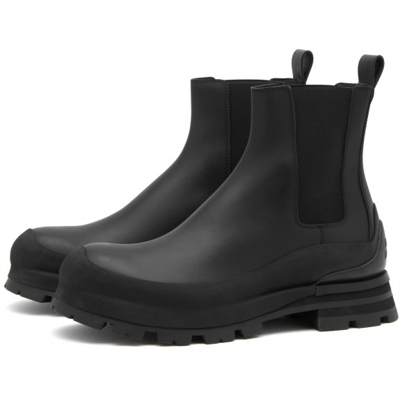 Alexander McQueen Men's Stack Chelsea Boot Black - 777807WIEQ3-1000