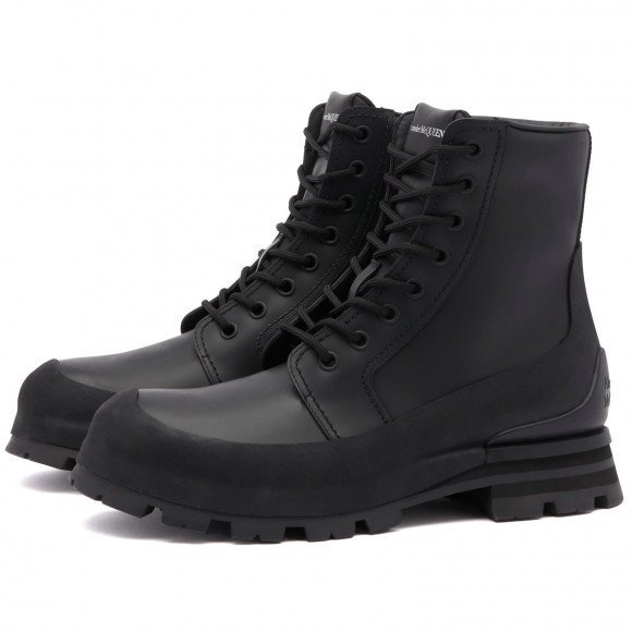 Alexander McQueen Men's Stack Boot Black - 777808WIEQ1-1000