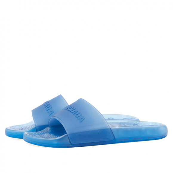 Balenciaga Men's Pool Slide in Blue - 785475-W2DZ1-4632