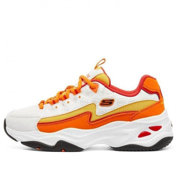 (WMNS) Skechers D'Lites 4.0 'White Orange' - 800004-WOR