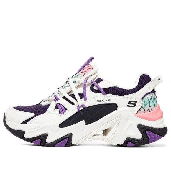 (WMNS) Skechers x Demon Slayer 'White Black Purple' - 800005-NTMT