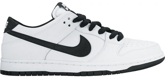 dunk low white and black
