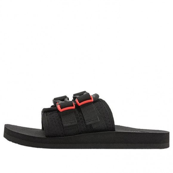 (WMNS) THE NORTH FACE Trekking Base Camp Strap Slides 'Black Red' - 819W-IH7