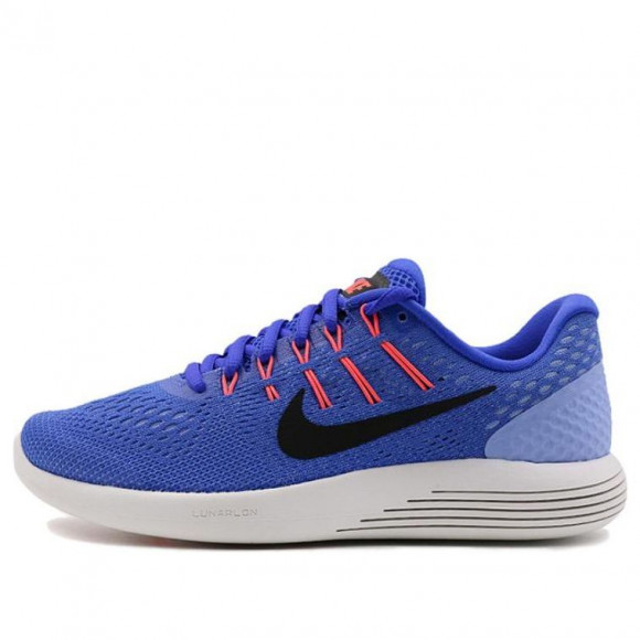 (WMNS) Nike Lunarglide 8 'Med Blue Black Aluminum' - 843726-406