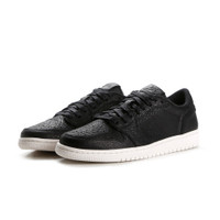 jordan 1 retro low swooshless black