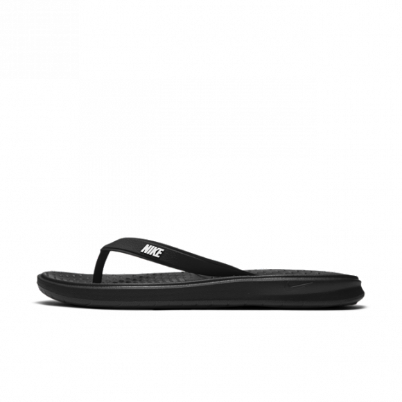 Nike Solay Thong 'Black' Black/White-Black Slides 882690-005 - 882690-005