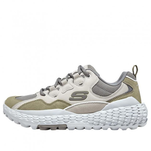 skechers Trainers Monster Marathon Running Shoes 'Cream White Green Grey' - 894205-GYMT