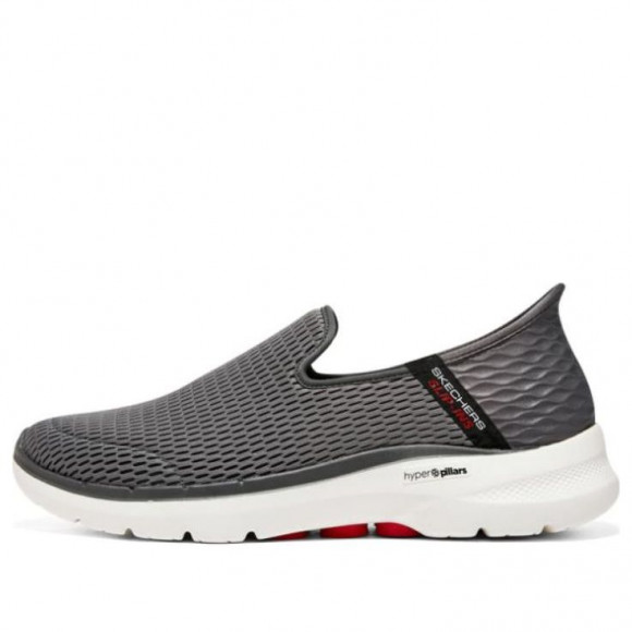 Skechers Go Walk 6 Shoes 'Grey Red White' - 894234-GYRD