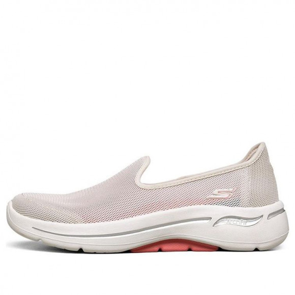 NAT - Skechers Womens WMNS Go Walk Fit Loafers Pink/Blue Athletic Shoes 896018 - skechers tik ban cut junior wedge sandals