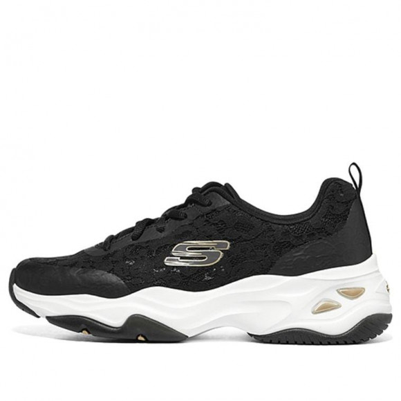 (WMNS) Skechers D'Lites 4.0 'Black' - 896092-BKGD