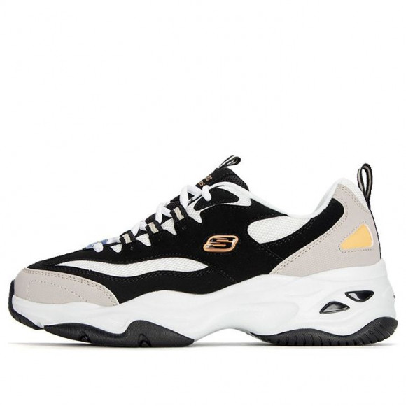 (WMNS) Skechers D'lites 4.0 'Black White' - 896122-BKMT