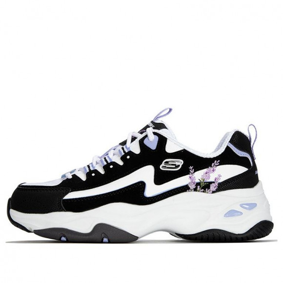 (WMNS) Skechers D'LITES 4.0 'Black Purple' - 896138-BKLV