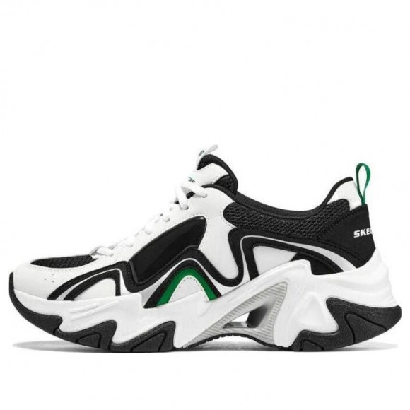 (WMNS) Skechers Stamina V3 'White Black Green' - 896151-WGR