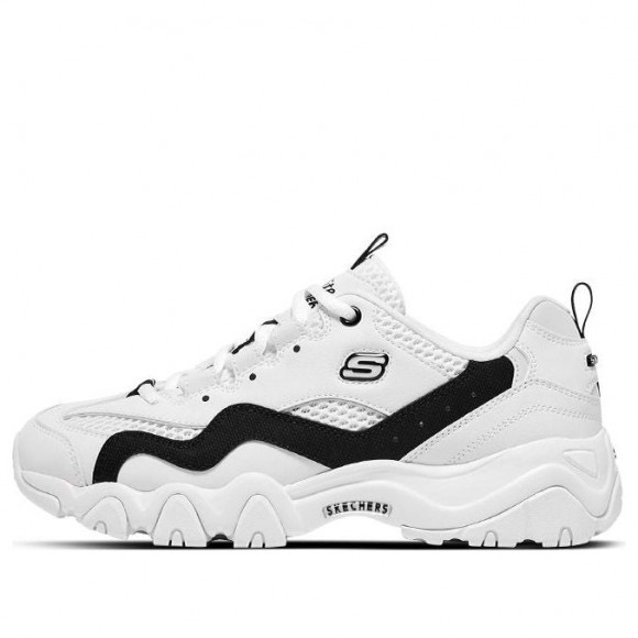 (WMNS) Skechers D'LITES 2.0 'White Black' - 896210-WBK