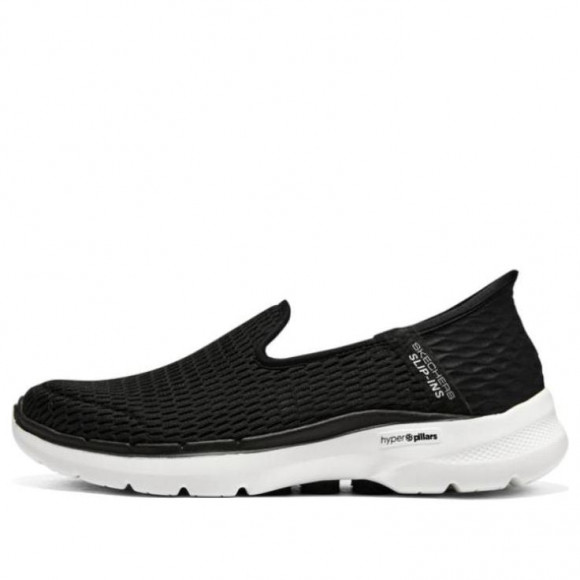 (WMNS) Skechers Go Walk 6 Shoes 'Black White' - 896236-BKW