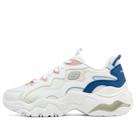 (WMNS) Skechers DLites 3-High Alert Shoes 'White Blue' - 896254-WBLP