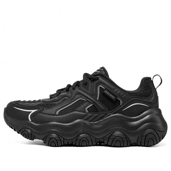 (WMNS) Skechers D'lites 1.0 Sneakers 'Black' - 896265-BBK