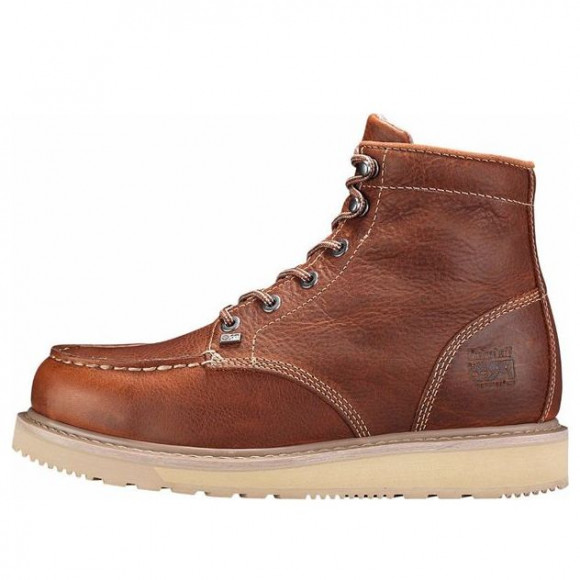 Timberland Barstow 6-Inch Soft Toe Work Boots 'Rust' - 89647