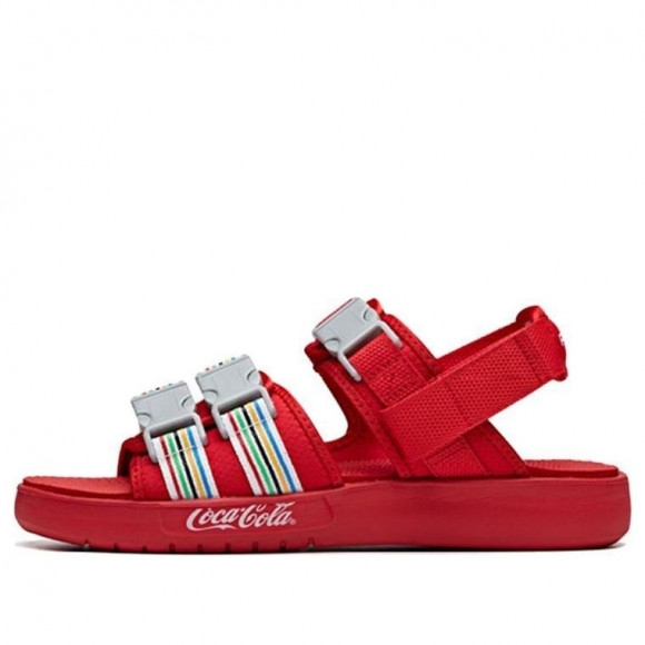 ANTA x Coca Cola Outdoors Sandals 'Red Grey' - 912036901-8