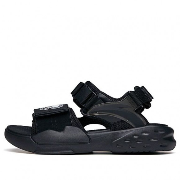 ANTA x Snoopy BaDao Sandals 'Black' - 912126963-1