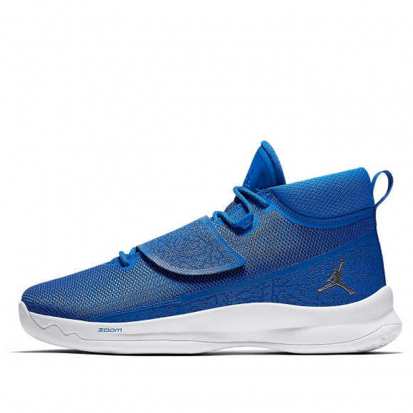 Air Jordan Super.Fly 5 PO X 'Team Royal Metallic Silver White' - 914478-406