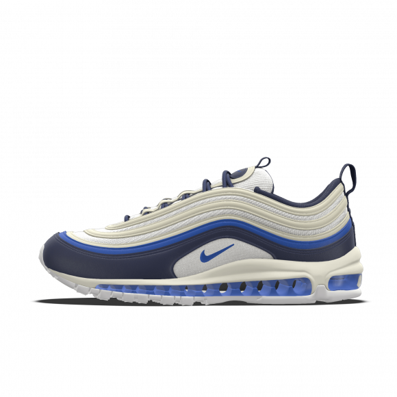Chaussure personnalisable Nike Air Max 97 By You pour homme - Blanc - 9215364337