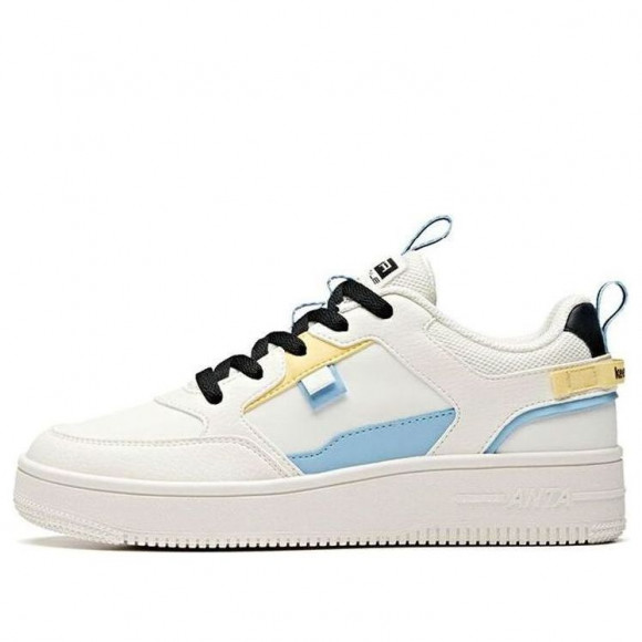 (WMNS) ANTA Casual Skate Shoes 'White Blue Yellow' - 922018061-4