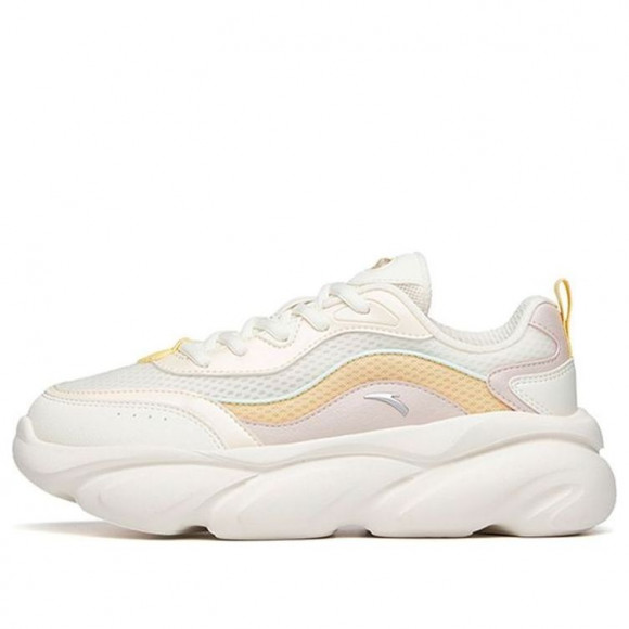 (WMNS) ANTA Life Series Casual Sports Shoes 'White Yellow Pink' - 922048894-10