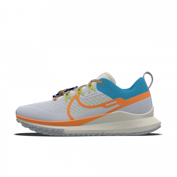 Damskie personalizowane buty do biegania w terenie Nike Pegasus Trail 4 By You - Pomarańczowy - 9702915751