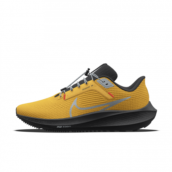 Męskie personalizowane buty do biegania po asfalcie Nike Pegasus 40 By You - Pomarańczowy - 9776944612
