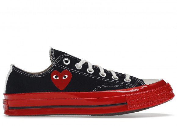 Converse Chuck Taylor All-Star 70 Ox Comme des Garcons PLAY Black Red Midsole - A01795C