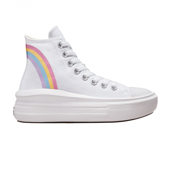 Chuck Taylor All Star Move Platform High GS 'Rainbow Cloud'