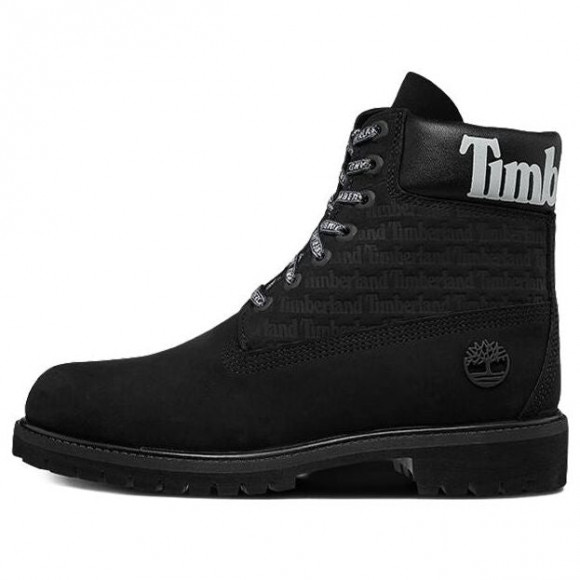 Timberland 6-Inch Premium Logo Wide-Fit Boots 'Black Nubuck' - A1TUW