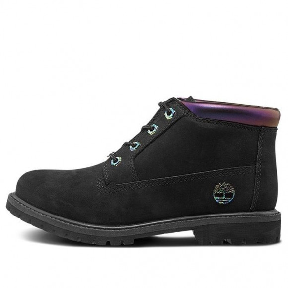 WMNS Timberland Nellie 6 Inch Iridescent Waterproof Chukka Boots Black Nubuck