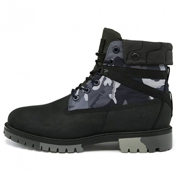 Timberland Heritage EK+ 6 Inch Waterproof Wide-Fit Boot 'Black Camouflage' - A29P7W