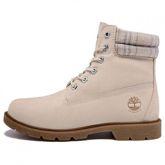 (WMNS) Timberland Lindon Woods 6 Inch Waterproof Boot 'Beige Nubuck and Printed Collar' - A2BBR