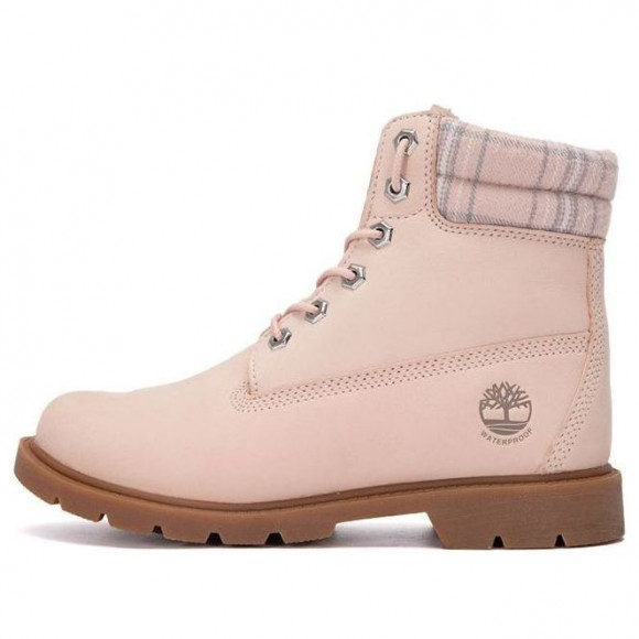 (WMNS) Timberland Lindon Woods 6 Inch Waterproof Boot 'Pink Nubuck and Printed Collar' - A2BBR662