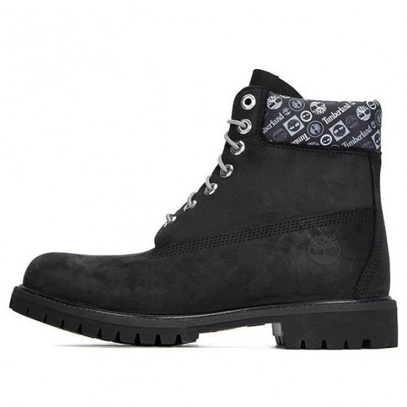 Timberland Premium 6 Inch Waterproof Boots 'Black and Logo Print' - A2D55001