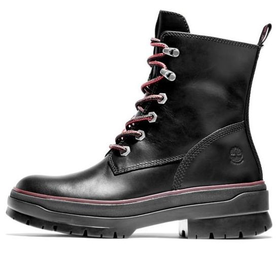 (WMNS) Timberland Premium 6 Inch Waterproof Boots 'Black Red' - A2D6A015